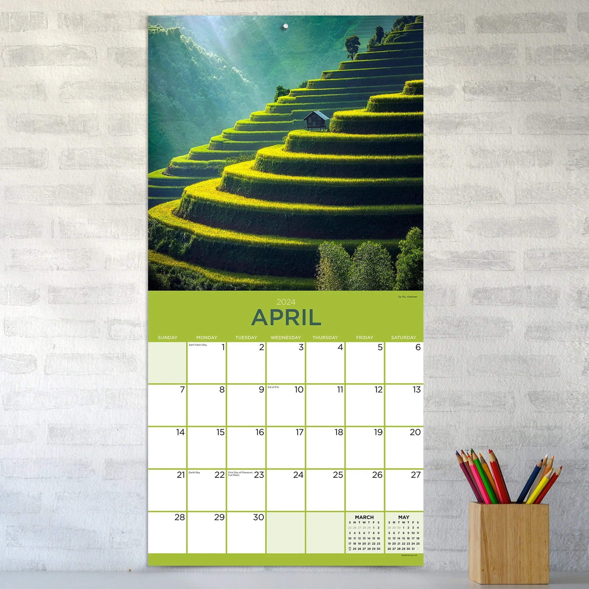 2024 Landscapes - Square Wall Calendar