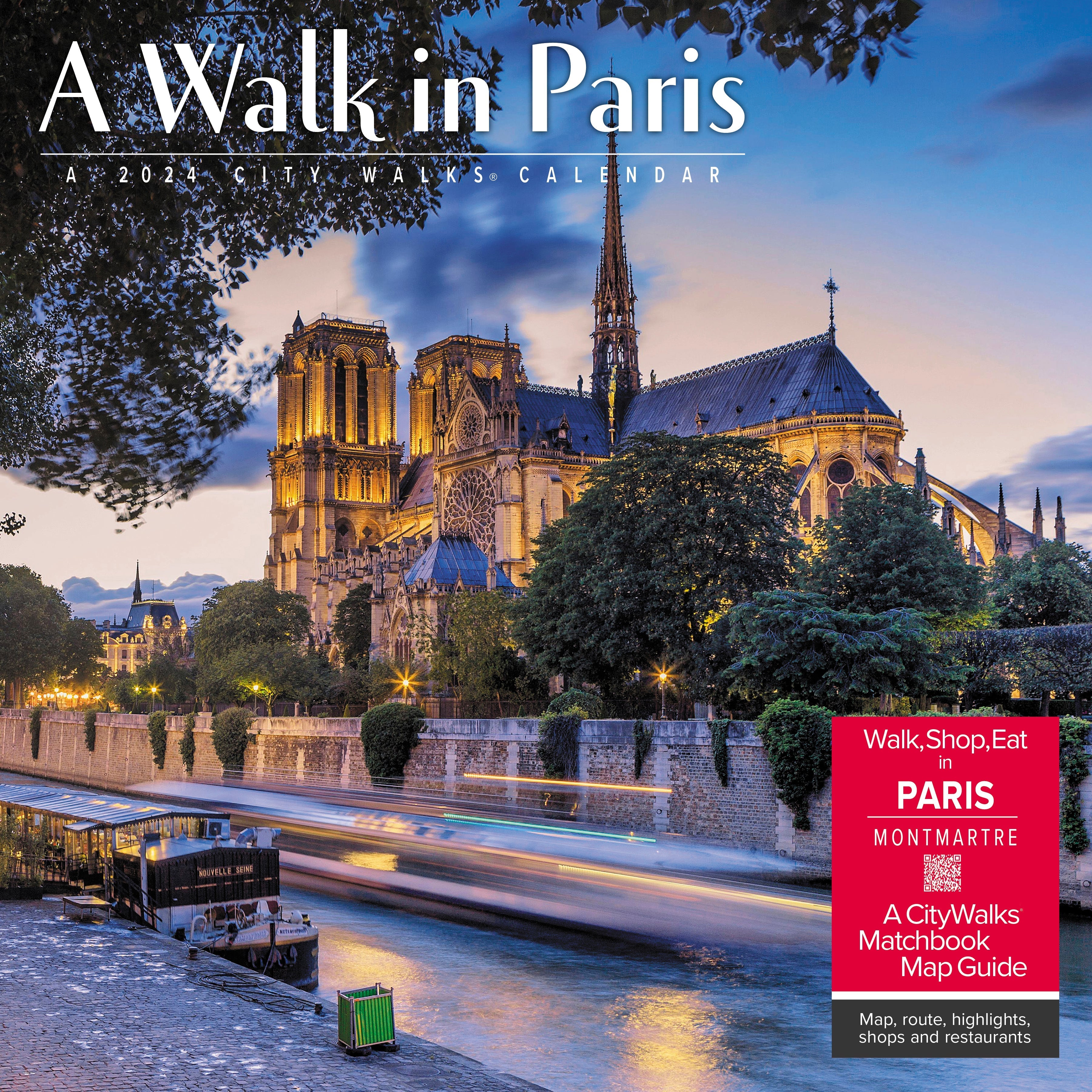 2024 A Walk in Paris - Wall Calendar