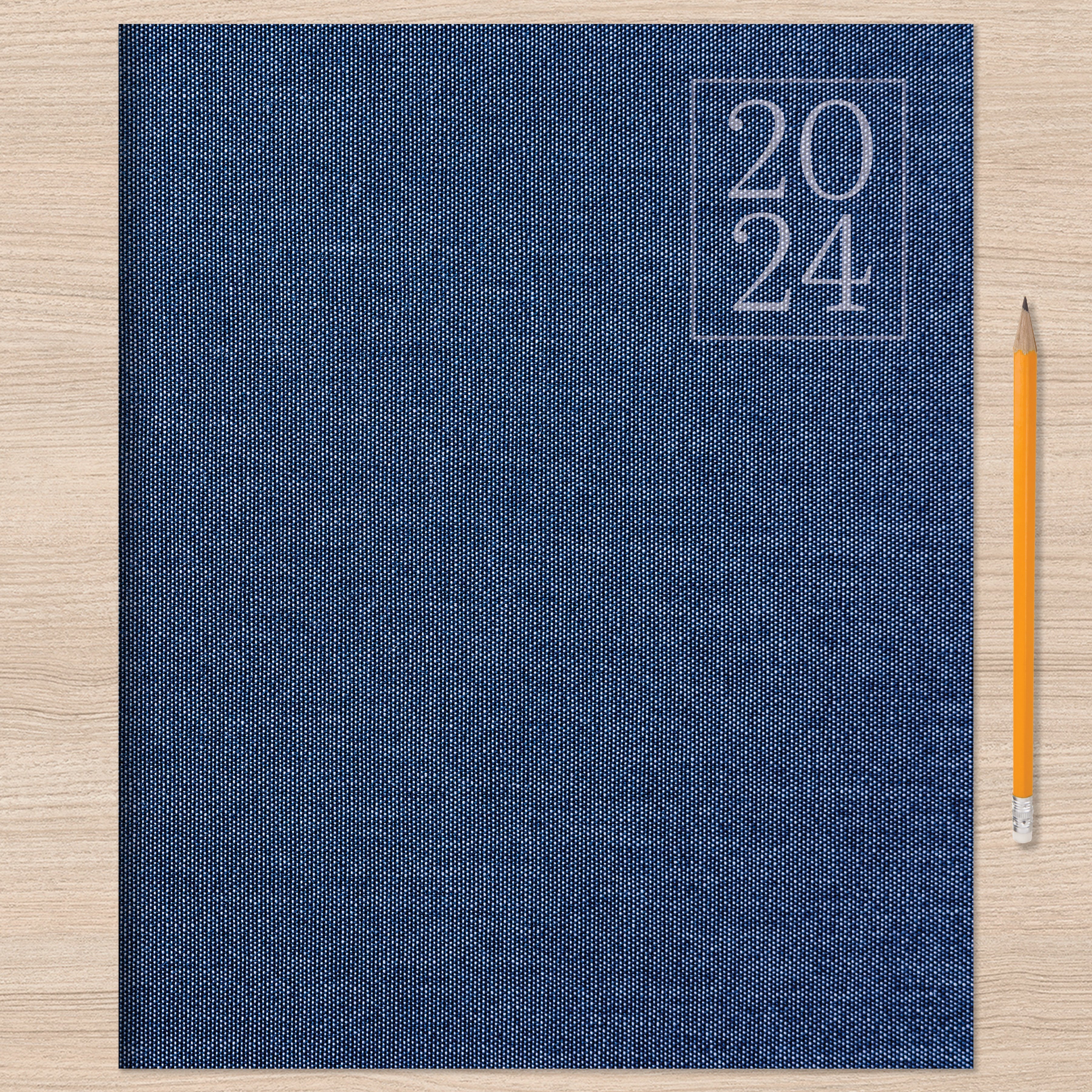 2024 Denim - Large Monthly Diary/Planner