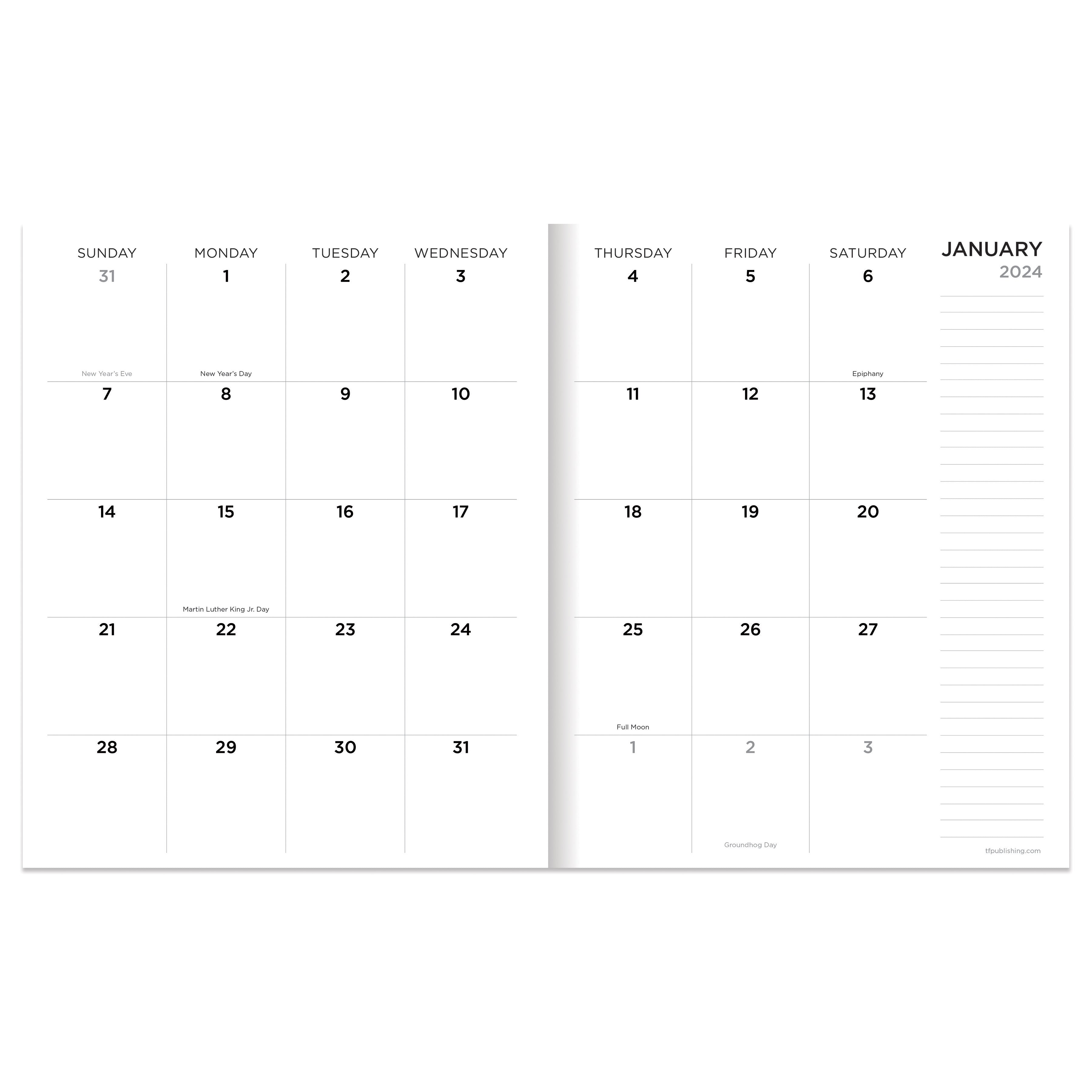 2024 Soapstone - Medium Monthly Diary/Planner