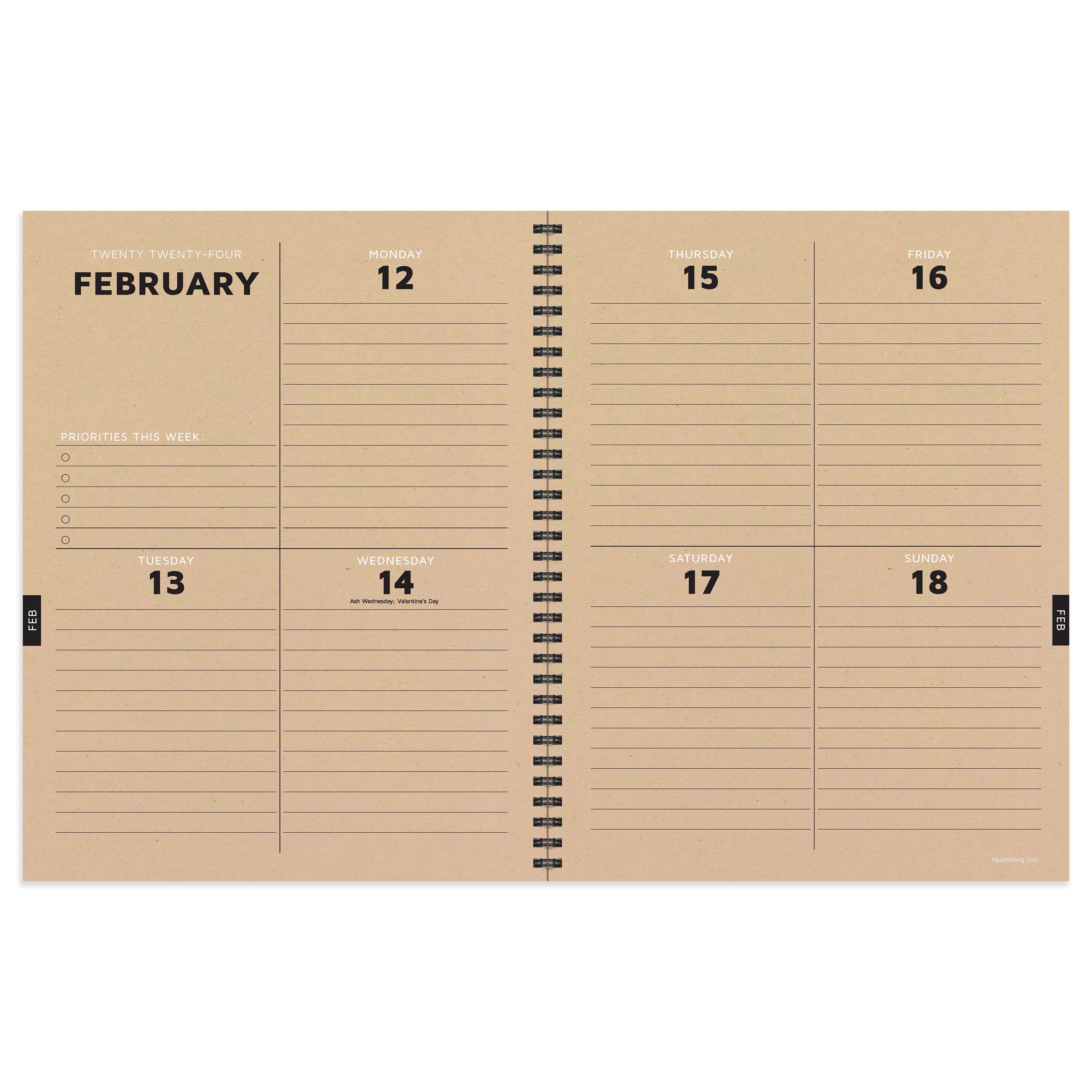 2024 Lovely - Large Weekly, Monthly Diary/Planner