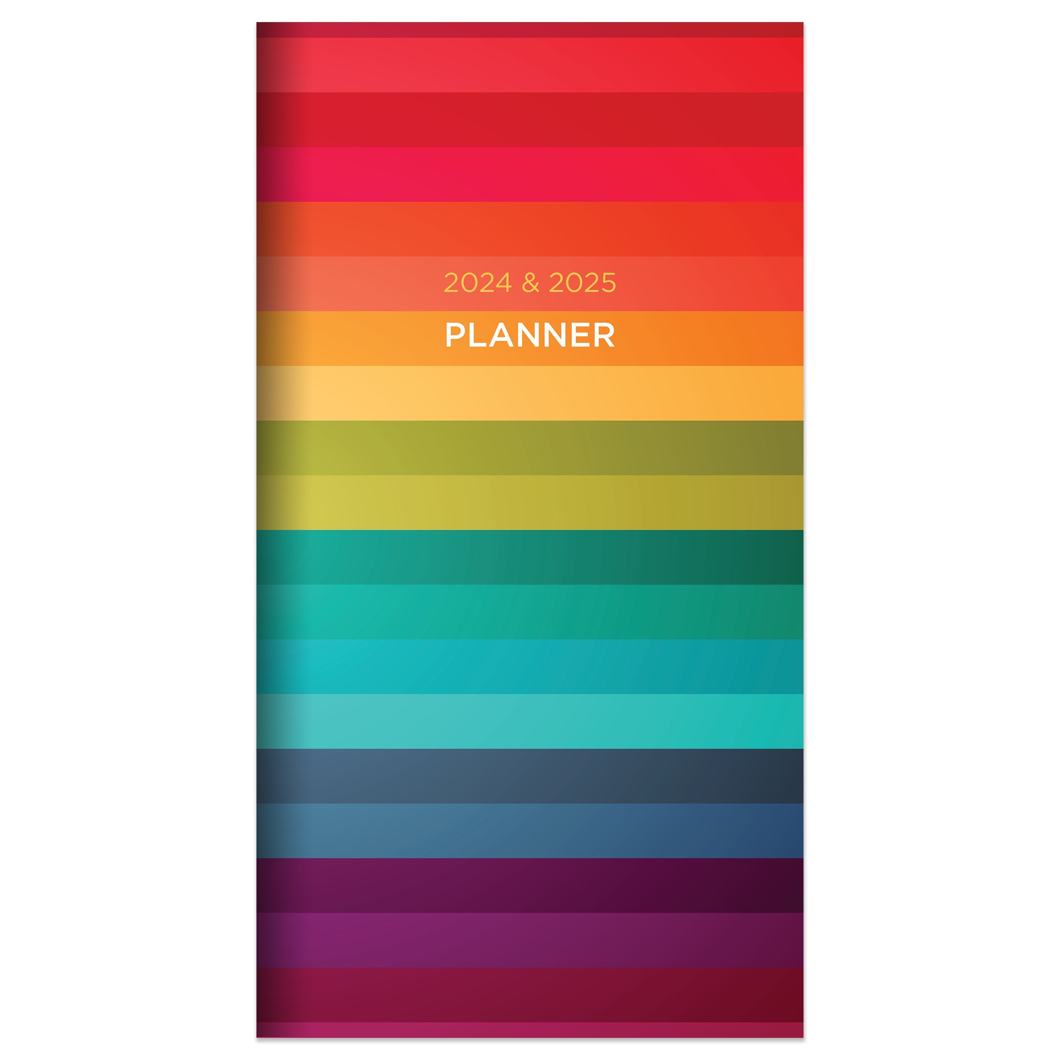 2024-2025 Rainbow Stripe - Small Monthly Pocket Diary/Planner